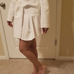 White Blazer Dress